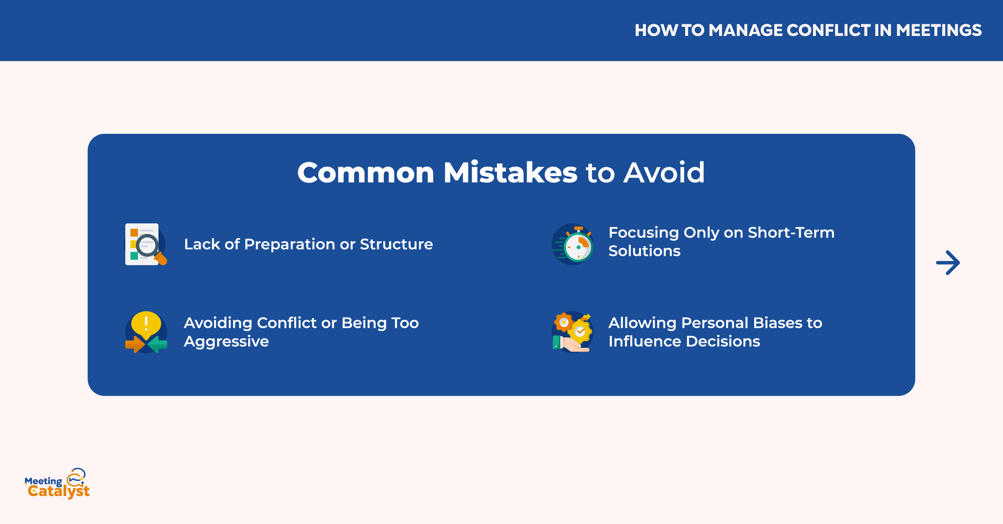 Infographic with bullet points listing Common Mistakes to Avoid